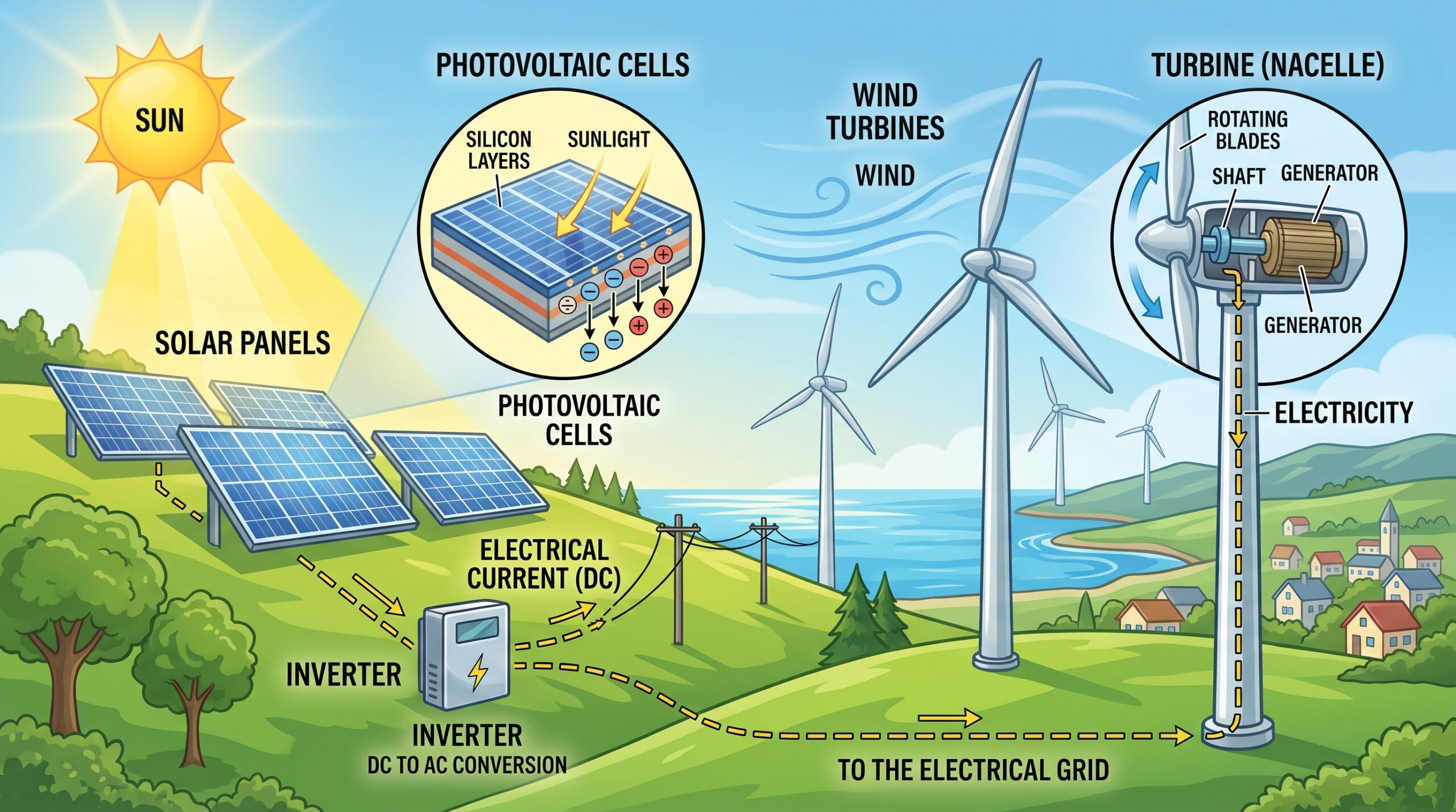 Renewable Energy – Harnessing the Sun and Wind