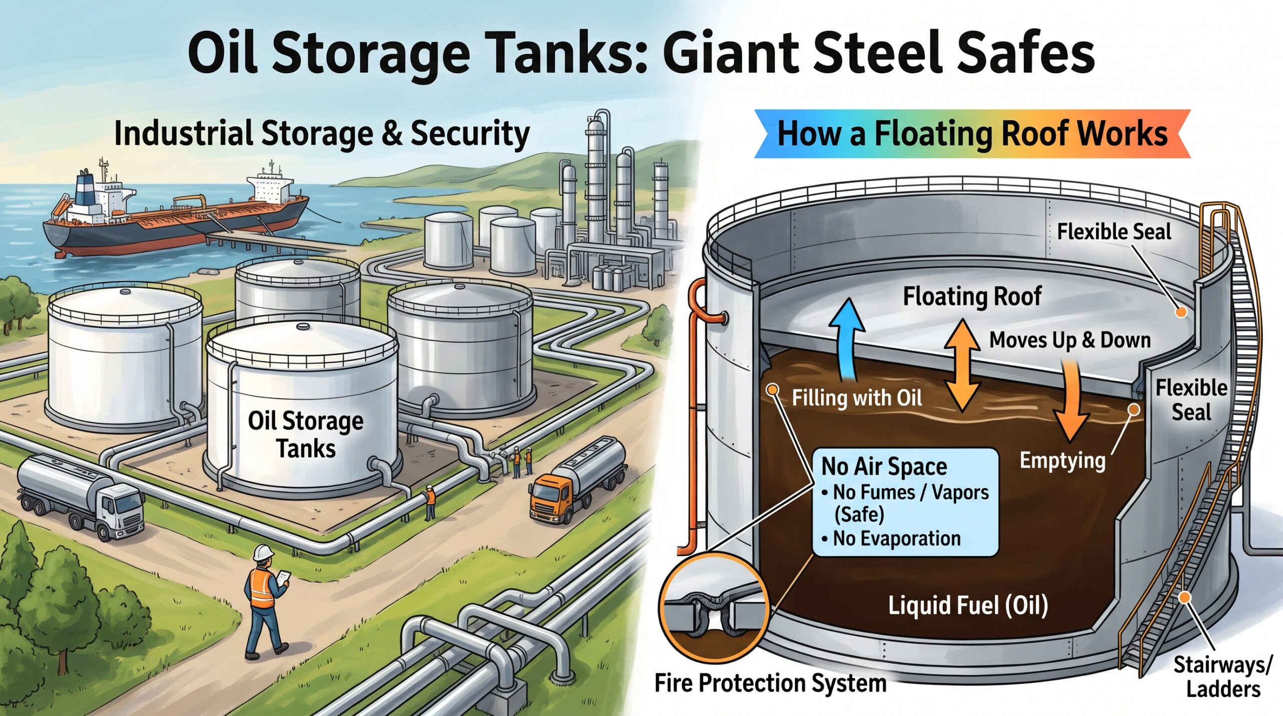 Oil Storage Tanks: Giant Steel Safes
