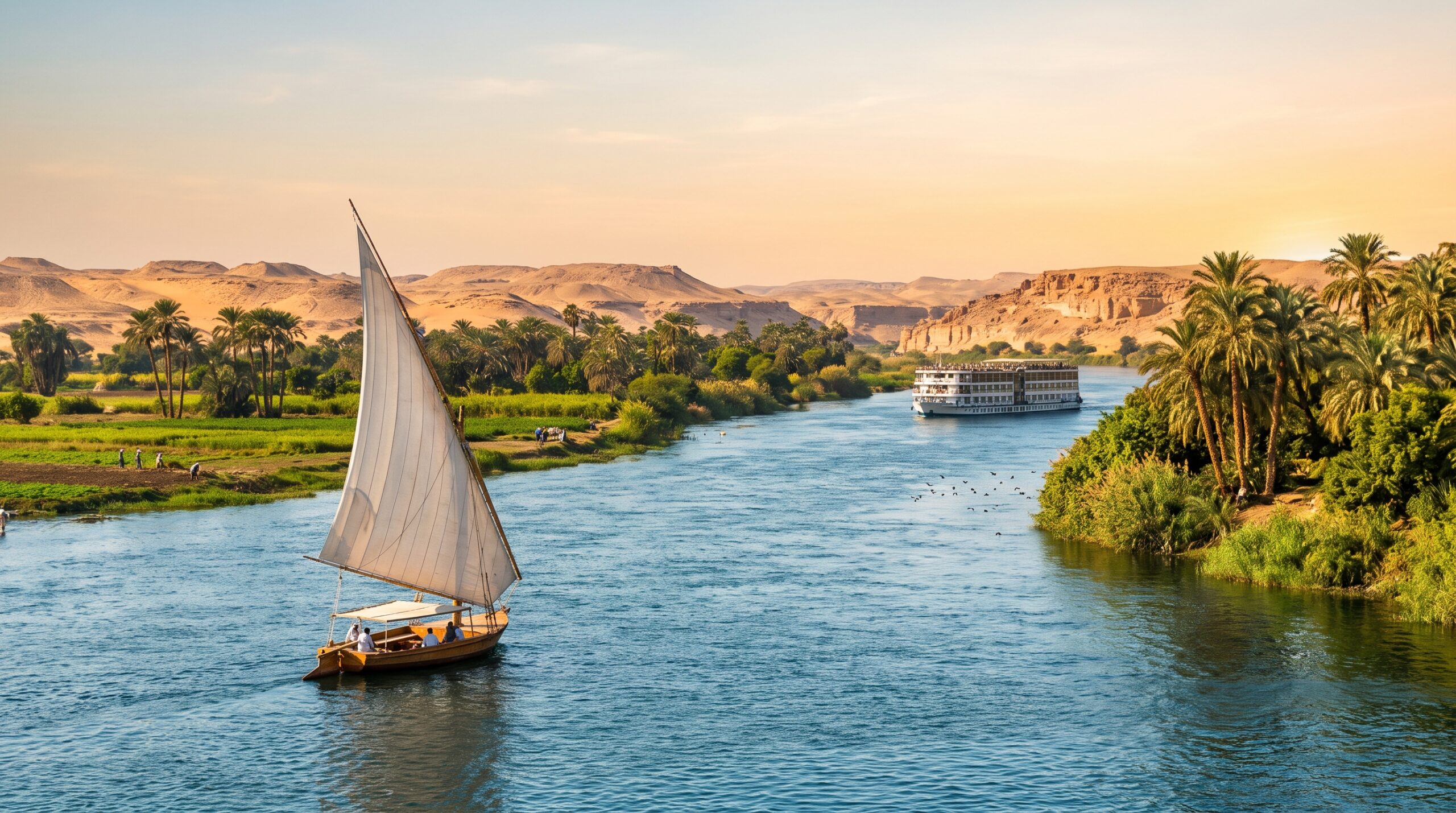 Sailing on the Nile River