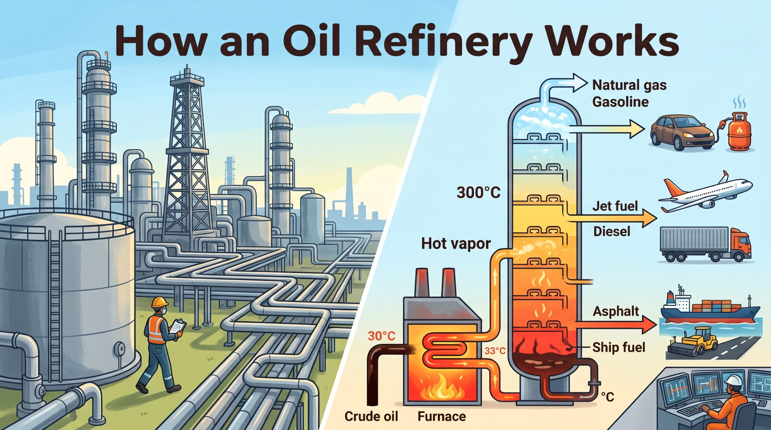 How an Oil Refinery Works